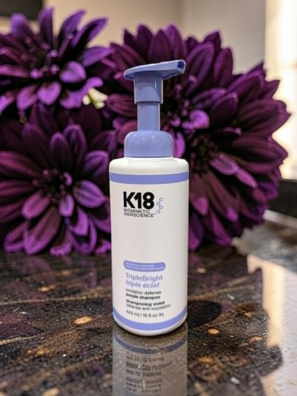 K18 Triple Bright Oxidation Defense Purple Shampoo 15 oz